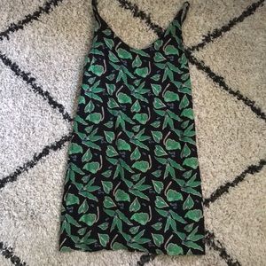 Leaf pattern dress